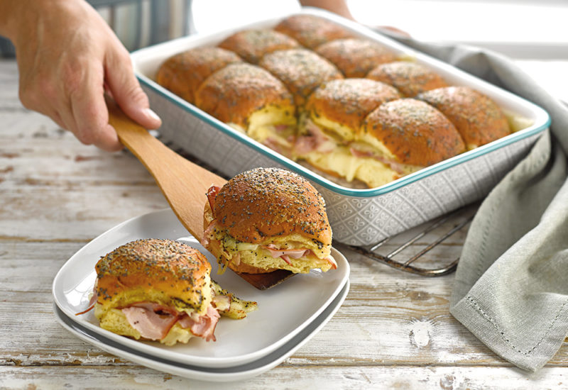ham and cheese brioche sliders
