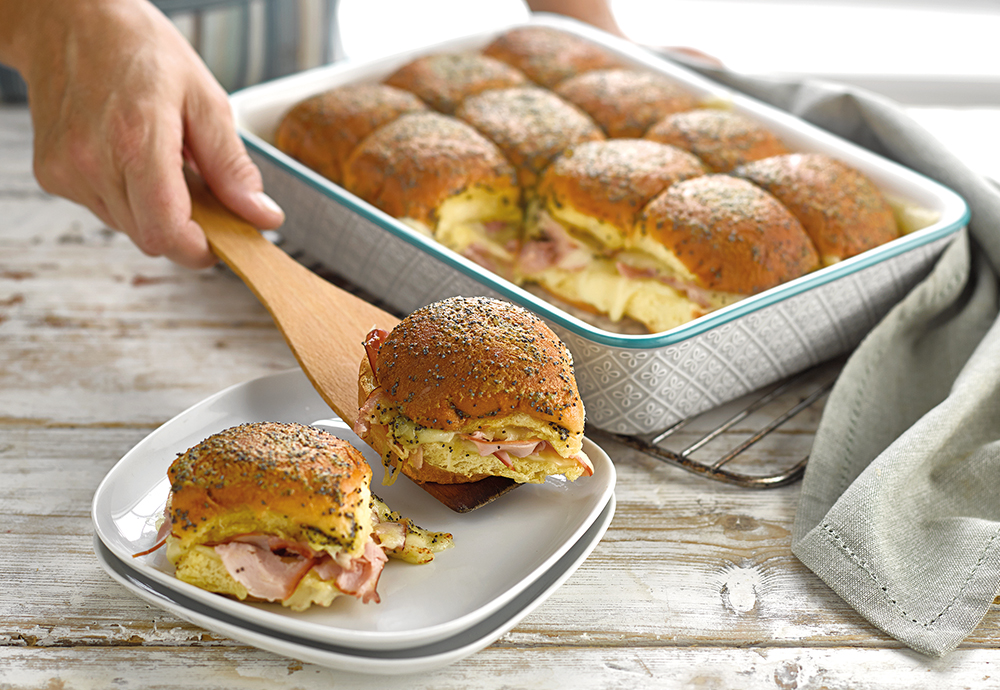 ham and cheese brioche sliders